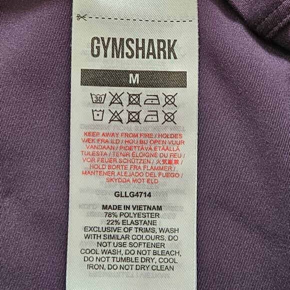 Womans Gymshark Purple Training Leggings M - Picture 4 of 8